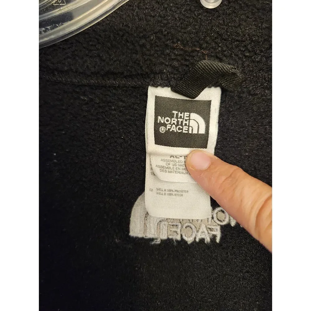 The North Face Fleece Jacket Men's XL Black Full Zip‎ Outdoor Hiking Pockets
